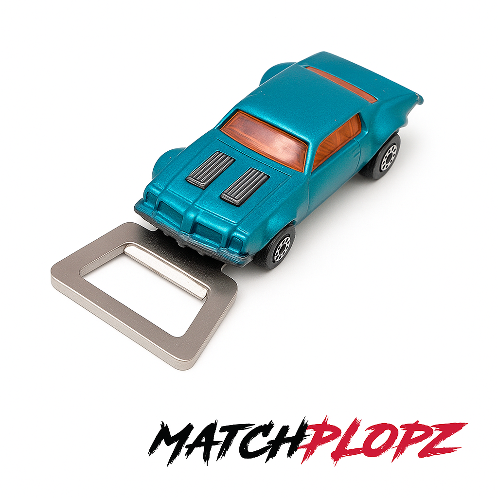 DODGE CHALLENGER bottle opener model car toy car from MATCHPLOPZ vintage retro gift birthday gift friend man car blue