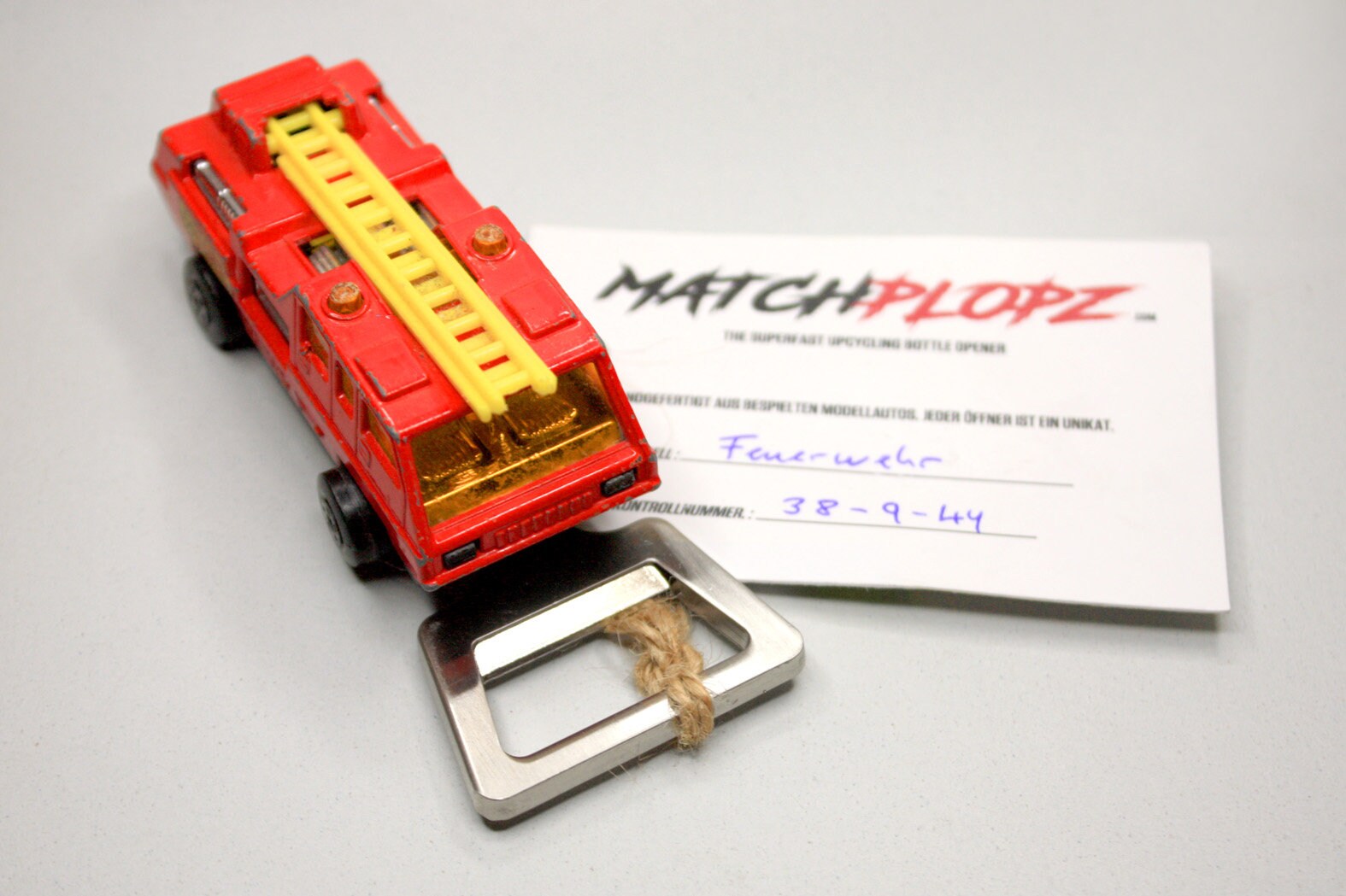 FORD Capri bottle opener model car toy car from MATCHPLOPZ vintage retro gift birthday man friend car orange II