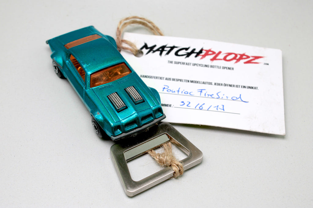 DODGE CHALLENGER bottle opener model car toy car from MATCHPLOPZ vintage retro gift birthday gift friend man car blue