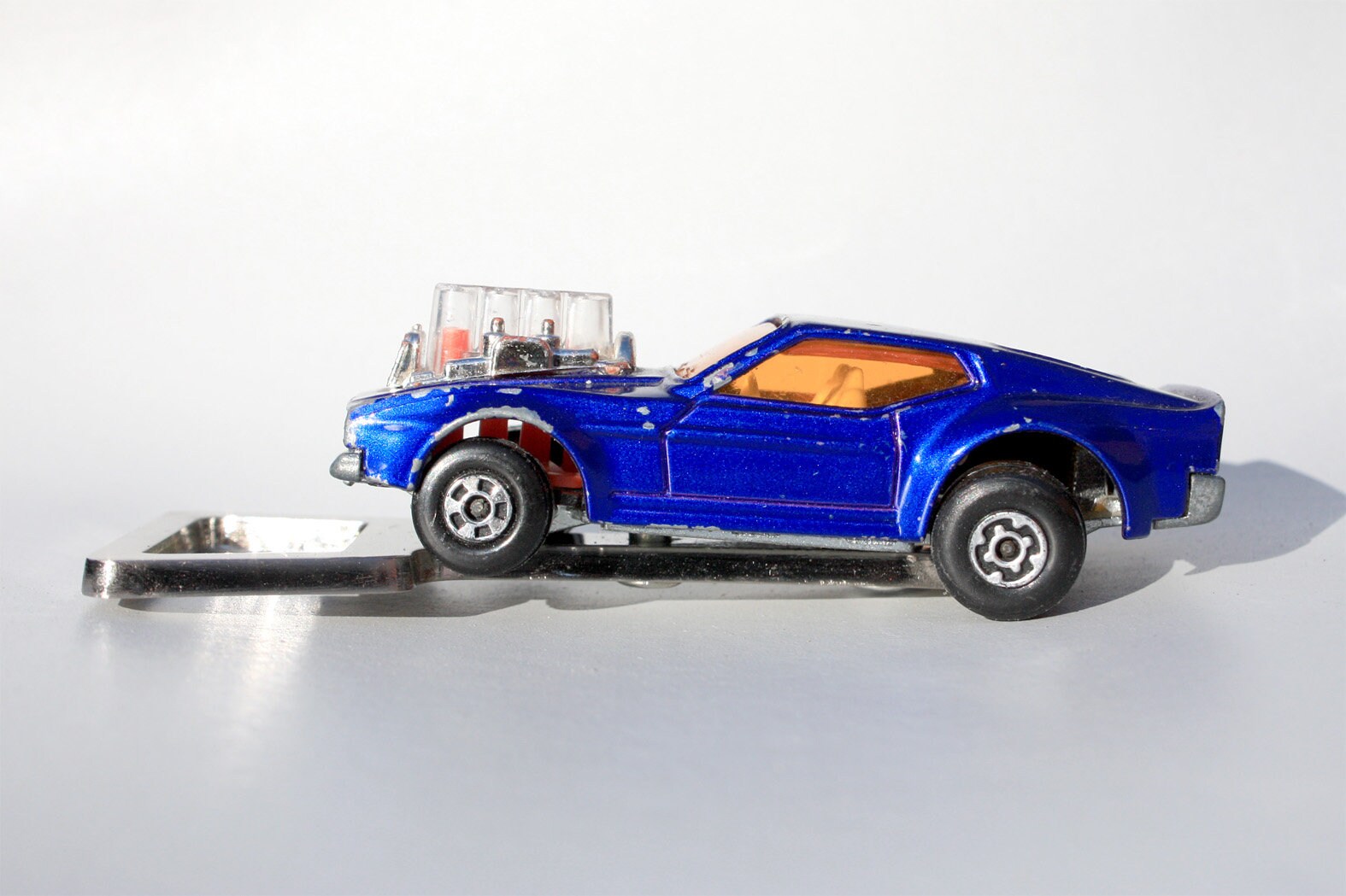FORD Mustang bottle opener model car toy car from MATCHPLOPZ vintage retro gift birthday gift friend man car blue